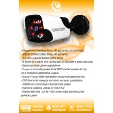 Elitcam 4 Kameralı Panda 4 Dış Kamera Set 320 GB HDD Full HD Gece Görüşlü Güvenlik Kamerası Sistemi