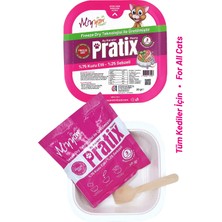 Miyyaw Pratix Aç Karıştır Yeni Nesil Kuzu&sebze Freeze Dry %100 Doğal Katkısız Tabaklı Öğün Kedi Maması