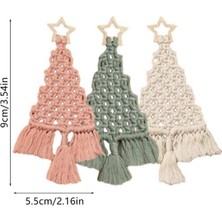 RelicRealm Makrome Dokuma Noel Ağacı Kendin Yap Kiti Noel El Sanatları Hediye Kiti (Yurt Dışından)