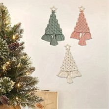 RelicRealm Makrome Dokuma Noel Ağacı Kendin Yap Kiti Noel El Sanatları Hediye Kiti (Yurt Dışından)