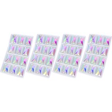 Kare Dikili Taş Kristal Berrak Giysi Dikimi Cam Boncuklar 18X25MM (Yurt Dışından)