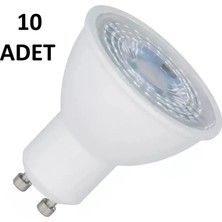 10 Adet GU10 Mercekli LED Ampul 7W GÜNIŞIĞI(3000K)