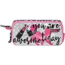 Muggle 2 Bölmeli Fashion Totally Kalemlik Pembe (MU-9075)