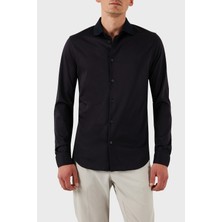 Armani Exchange  Pamuk Regular Fit Düz Yaka Gömlek Erkek Gömlek XM000497 AF10364 UB101
