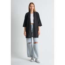 Alexandergardı Cepli Dokulu Desenli Uzun Kadın Hırka