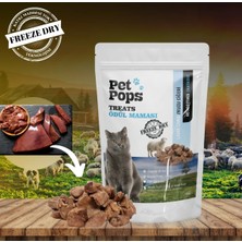 Pet Pops Kediler İçin Takviye ve  Ödül Maması - Kuzu Ciğer /  Doğal / Freeze Dry