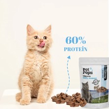 Pet Pops Kediler İçin Takviye ve  Ödül Maması - Kuzu Ciğer /  Doğal / Freeze Dry