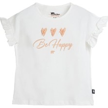 Bad Bear Pixie Beyaz Baskılı Kız Çocuk Tişört