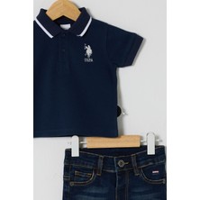 U.s Polo Assn Erkek Bebek 2li  Pike T-Shırt Takım Lacivert
