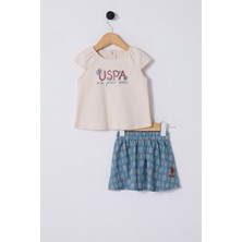 U.S. Polo Assn. Kız Bebek Bej Bebek Takım