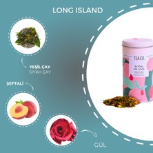 Tea Co Şeftalili Siyah ve Yeşil Çay Karışımı Long Island 50 gr