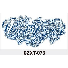 Tattoo Yazı Detaylı 12 Saat Sonra Kararan Geçici Dövme Tattoo