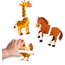 Minik Dahiler: Ilk Magnet Puzzle Bebek - Sevimli Hayvanlar (1-3 Yaş)