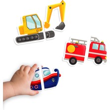 Minik Dahiler: Ilk Magnet Puzzle - Taşıtları Tanıyalım (1-3 Yaş)