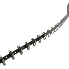 Megass Dekor Yerli Üretim Metal Malzeme Krom Renk Bir Metre Tesbih & Takı Sergileme Askısı