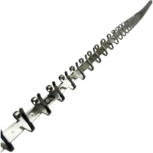 Megass Dekor Yerli Üretim Metal Malzeme Krom Renk Bir Metre Tesbih & Takı Sergileme Askısı