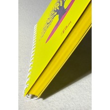 Prestij Tree Neon Sarı Kareli Defter 17X24
