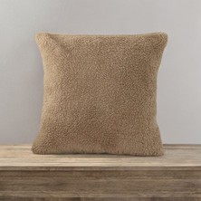 Teddy Kıvırck Peluş Yastık Kılıf Kırlant ( 1ADET ) Ölçüm  40 x 40 cm