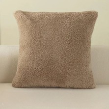 Teddy Kıvırck Peluş Yastık Kılıf Kırlant ( 1ADET ) Ölçüm  40 x 40 cm