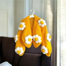 El Örgüsü Papatya Kadin Hırka