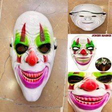 Palyaço Temalı Joker Maskesi