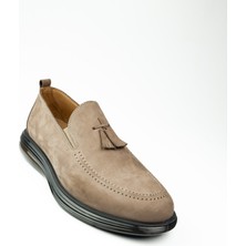 Nobel 5008 Püsküllü Kum Nubuk Deri Erkek Günlük Ayakkabı