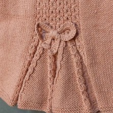 Uretti - Talia 8659 1674 El Örgüsü Kız Çocuk Yavruağzı Hırka ve Şapka Takım - 2 Yaş