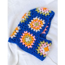 Çok Renkli Crochet Balaclava Boyunluk Bere,örgü Şapka
