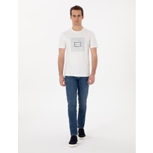 Pierre Cardin Erkek Mavi Slim Fit Jean Pantolon 50302673-VR036