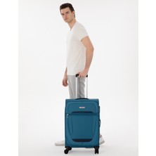 Pierre Cardin Erkek Mavi Orta Boy Kumaş Valiz 50312933-VR036