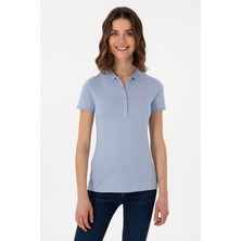 U.S. Polo Assn. Kadın Açık Mavi Basic Polo Yaka Tişört 50300896-VR003