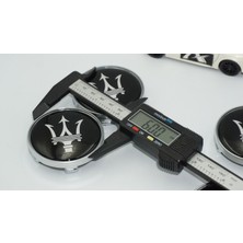 Dk Tuning Maserati Siyah Jant Göbeği Kapak Seti 60MM