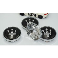 Dk Tuning Maserati Siyah Jant Göbeği Kapak Seti 60MM