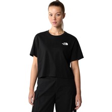 The North Face Simple Dome Kadın Outdoor T-Shirt Siyah Renk, XS Beden, Dış Mekan Kullanımı İçin Rahat Kumaş Nf0a87u4jk31