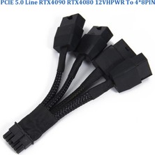 Oddities 4X8PIN To 16PIN Pin Dişi Konnektör Pcı-E 5.0 12VHPWR Tel RTX4090 RTX4080 18AWG Adaptör Kablosu (Yurt Dışından)