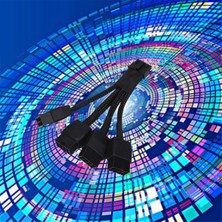 Oddities 4X8PIN To 16PIN Pin Dişi Konnektör Pcı-E 5.0 12VHPWR Tel RTX4090 RTX4080 18AWG Adaptör Kablosu (Yurt Dışından)