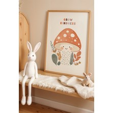 Artiera Mantar ve Doğa Harikası – Doğal Ahşap Çerçeveli Çocuk Odası Tablosu