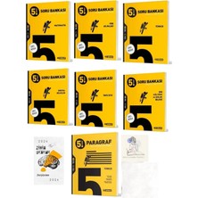 Hız Yayınları 5.sınıf Tüm Dersler Soru Bankası 7 Kitap Set +Zihin DENEME-SK212