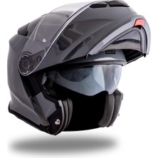 Delta Basic Nardo Gri Çene Açılır Kask