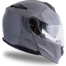 Delta Basic Nardo Gri Çene Açılır Kask