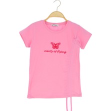 Kız Çocuk Büzgülü T-Shirt