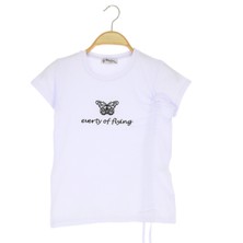 Kız Çocuk Büzgülü T-Shirt