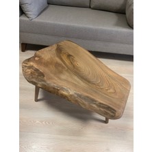 Kastawoods 2180063 Ceviz El Yapımı Kütük Orta Sehpa 78 x 54, Yükseklik:43