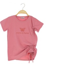 Kız Çocuk Büzgülü T-Shirt