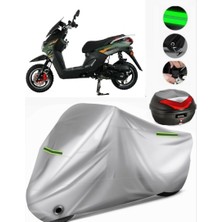 Altai F1MAX 50 Arka Çanta Uyumlu Motosiklet Brandası Premium (Kilit Uyumlu)-Gri