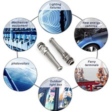 Serendipitous M12 Metal Bükülmez Kablo Rakorları Kablo Rakorları Pirinç Nikel Kaplama Konnektörler 3-6.5mm Kablo Bağlantıları Için 2'li Set (Yurt Dışından)