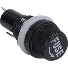 Serendipitous 10 Adet 10A Ac 250V 5mm x 20MM Panele Monte Plastik Sigorta Tutucu Soket (Yurt Dışından)