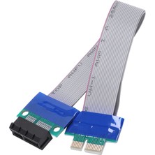 Serendipitous Pc Için Pcı-Express Pcı-E 1x Yükseltici Kart Flex Genişletici Uzatma Kablosu (Yurt Dışından)