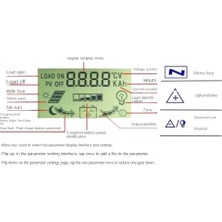 Serendipitous Mppt Güneş Kontrol Cihazı Çift USB LCD Ekran 12V 24V Otomatik Güneş Pili Paneli Şarj Regülatörü Yüklü (100A) (Yurt Dışından)