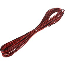 Serendipitous 22 Ölçer 15 M Kırmızı Siyah Zip Tel Awg Kablo Güç Topraklama Örgülü Bakır Araba (Yurt Dışından)